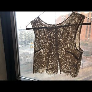 Cropped lace intimate top